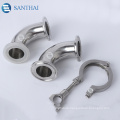 Stainless Steel Sanitary Pipe Fitting 45 90 degree Tri Clamp Elbow with cheap prices